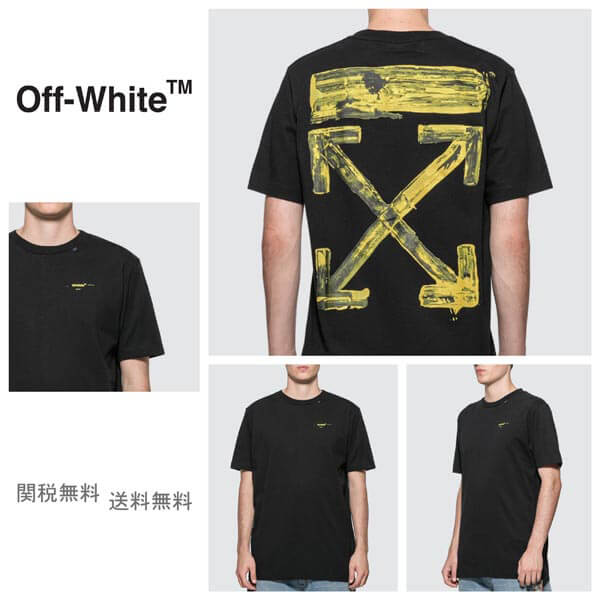 【入手困難】[OFF-WHITE] オフホワイト 偽物 メンズ Tシャツ Acrylic Arrows Slim T-Shirt 20040227